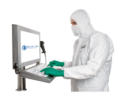 21.5" HMI Monitor with Keyboard for Cleanroom - Operable with gloves