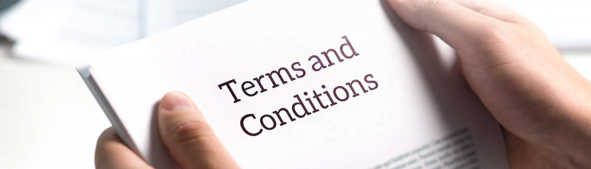 Standard terms and conditions